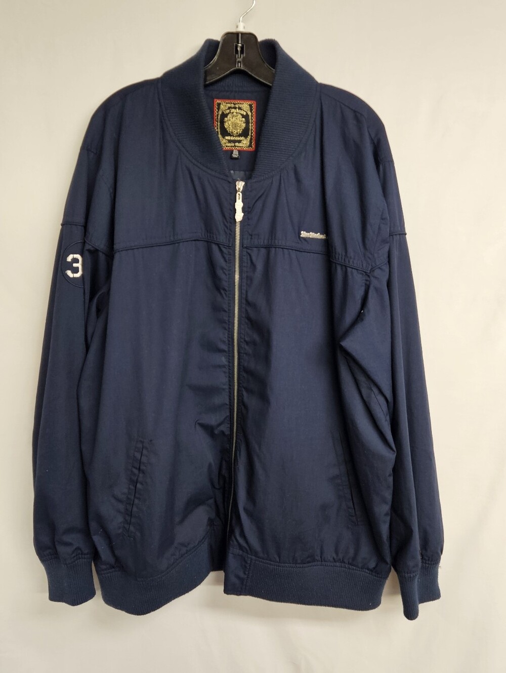 Live Mechanics Size 3XL Blue Bomber Jacket Nylon Zipper